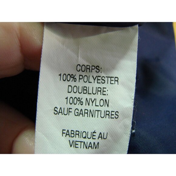 LL Bean Womens Peacoat Jacket Size M Purple Fleece Double Breasted Coat Winter - Picture 10 of 12